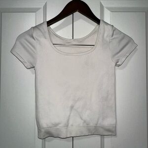 Athleta Soft Ribbed Short Sleeve Athletic Shirt S